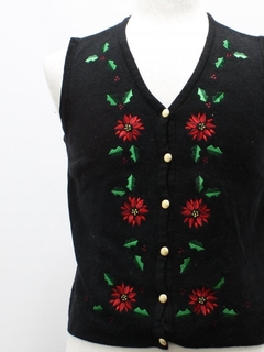 1980's Womens Ugly Christmas Sweater Vest