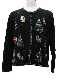 1980's Womens Ugly Christmas Cocktail Sweater