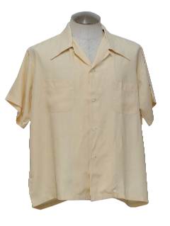 1940's Mens Rayon Sport Shirt