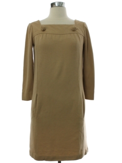 1960's Womens Gino Charles Designer Mod Mini Shift Dress