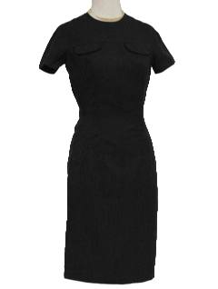 1940's Womens Gabardine Wiggle Dress
