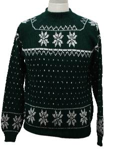 1980's Mens Ugly Christmas Ski Sweater