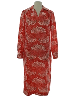 1970's Womens Fred Rothschild Designer Maxi Dress
