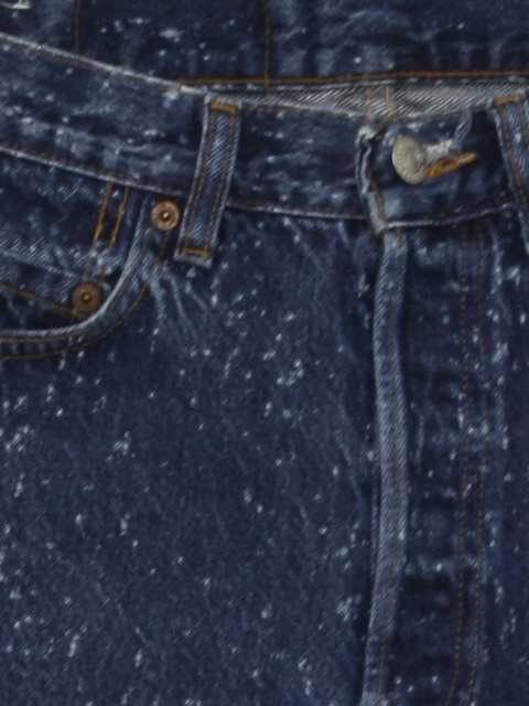 1980's Retro Pants: 80s -Levis- Mens blue galaxy acid washed cotton denim  totally 80s 501 jeans with button fly, straight legs, plain hems and  classic five pocket cut. These pants are pretty
