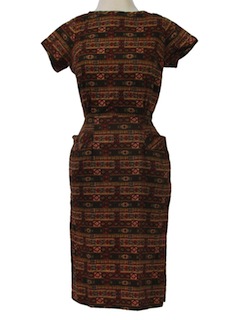 1950's Womens or Girls  Mod Wiggle Dress