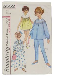 1960's Womens/Childs Pattern