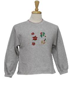 1980's Womens Ugly Christmas Sweatshirt