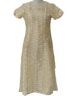 1990's Womens Salwar Kameez Ethnic Dress or Tunic Top