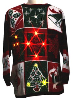1980's Unisex Lightup Ugly Christmas Sweater