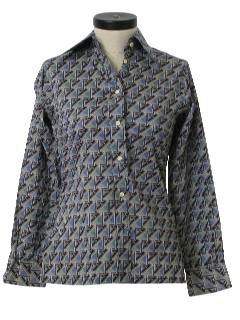 1970's Womens Print Shirt