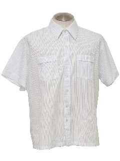 1980's Mens Sheer Sport Shirt