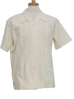 1980's Mens Guayabera Shirt