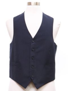 1970's Mens Dark Blue Suit Vest