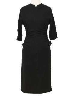 1940's Womens Wool Wiggle Dress