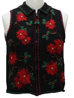 1980's Womens Ugly Christmas Sweater Vest