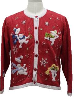 1980's Womens Ugly Christmas Sweater 