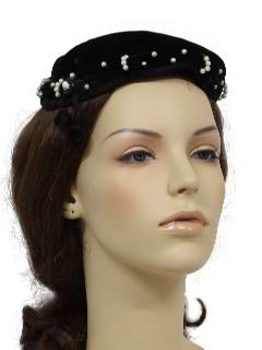 1940's Womens Accessories - Half Hat