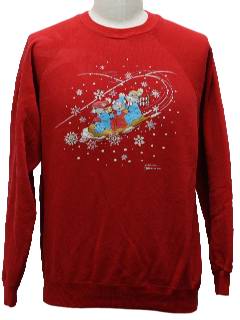 1980's Unisex Ugly Christmas Sweatshirt