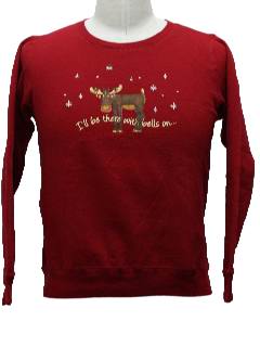 1980's Womens Ugly Christmas Sweatshirt