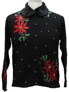 1980's Womens Ugly Christmas Cocktail Sweater