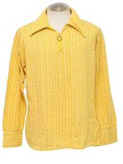 1960's Mens Mod Knit Shirt