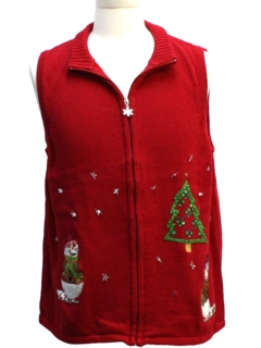 1980's Unisex Ugly Christmas Sweater Vest