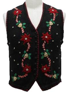 1980's Womens Ugly Christmas Sweater Vest