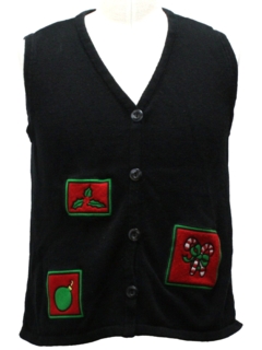 1980's Womens Ugly Christmas Sweater Vest