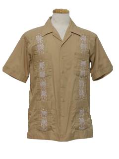 1980's Mens Guayabera Shirt