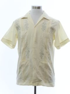 1970's Mens Guayabera Shirt