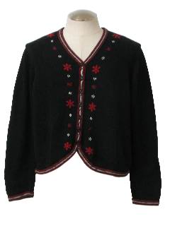 Cardigan Ugly Christmas Sweaters at RustyZipper.com: V-Neck Button ...