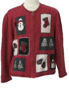 1980's Womens Ugly Christmas Sweater 