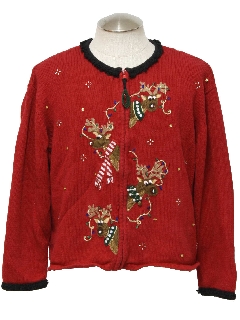 1980's Womens Ugly Christmas Sweater 