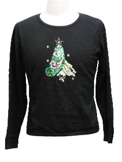 1980's Womens Ugly Christmas Sweater Shirt