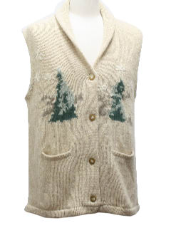 1950's Unisex Retro Style Ugly Christmas Sweater Vest