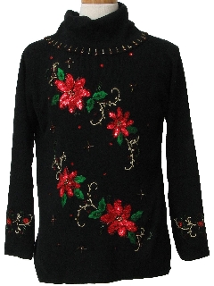 1980's Womens Ugly Christmas Cocktail Sweater