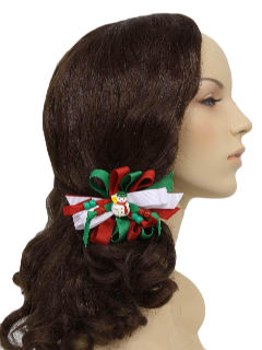 1990's Womens Accessories - Ugly Christmas Hair Bow