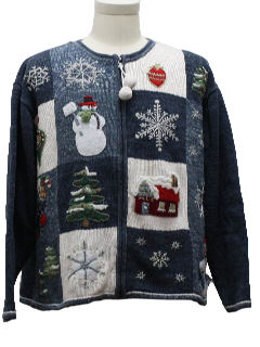 1980's Womens Ugly Christmas Sweater 