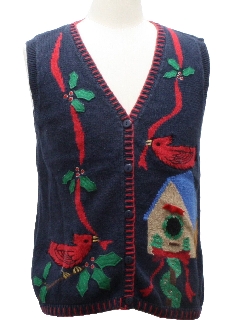 1980's Womens Ugly Christmas Sweater Vest