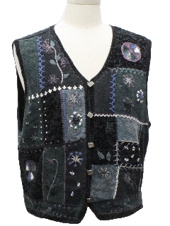 1980's Womens Ugly Christmas Sweater Vest