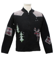 1980's Womens Country Kitsch Ugly Christmas Sweater