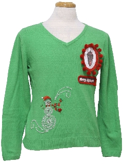 1980's Womens Ugly Krampus Christmas Sweater