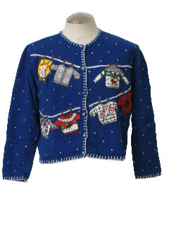 1980's Womens Ugly Christmas Sweater Sweater