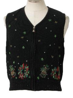 1980's Womens Ugly Christmas Sweater Vest