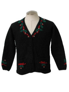 1980's Womens Ugly Christmas Cardigan Sweater