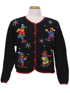 1980's Womens Bear-ific Ugly Christmas Sweater