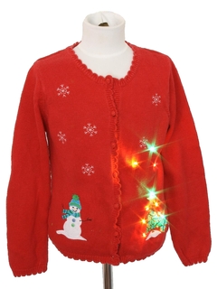 1980's Unisex/Childs Ugly Lightup Christmas Sweater