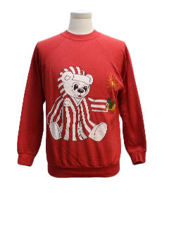 1980's Unisex Bear-ific Ugly Christmas Sweatshirt