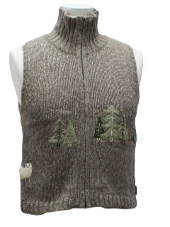 1980's Womens Ugly Christmas Sweater Vest