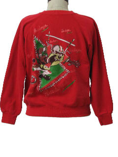 1980's Womens Ugly Not So Christmas-y Sweatshirt